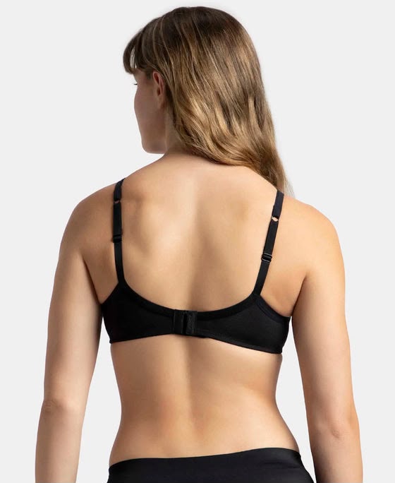 Bamboo Delicate Floral Lace Wired Padded Bra - Image 6